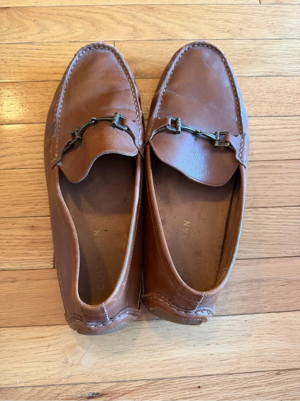 Cole Haan Brown Leather Bit Loafers